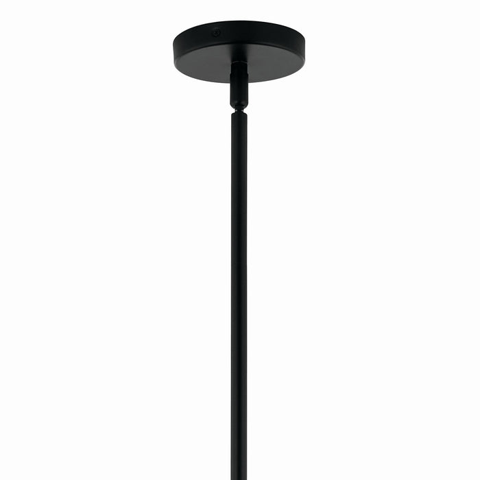 Kichler 52701BK 12 Light Chandelier Convertible, Black
