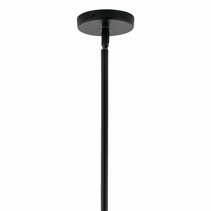 Kichler 52701BKCLR 12 Light Chandelier Convertible, Black
