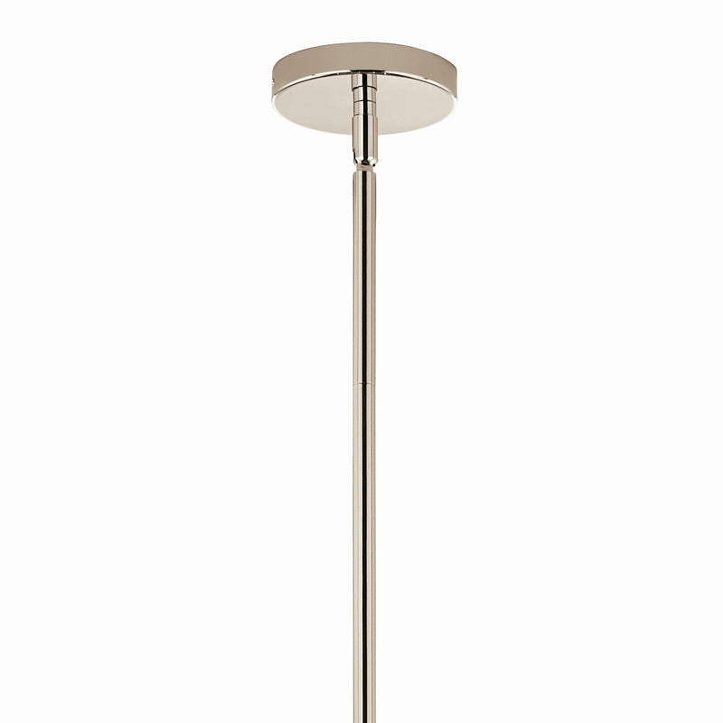 Kichler 52701PN 12 Light Chandelier Convertible, Polished Nickel