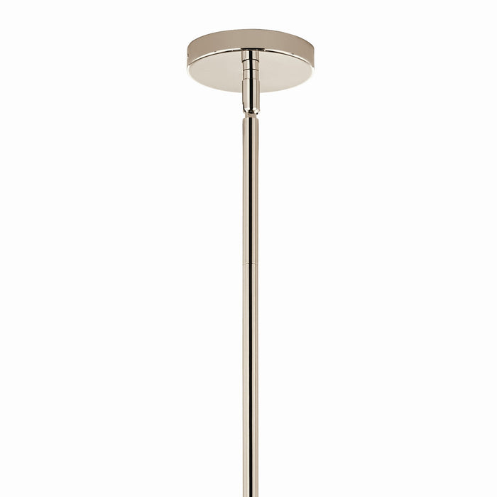 Kichler 52701PN 12 Light Chandelier Convertible, Polished Nickel