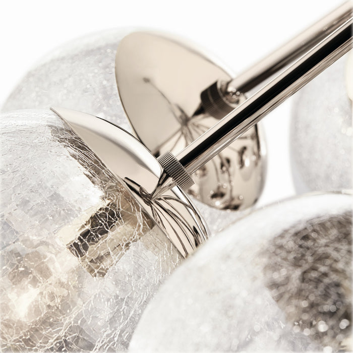 Kichler 52701PN 12 Light Chandelier Convertible, Polished Nickel