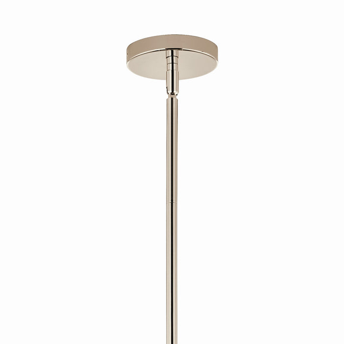 Kichler 52701PNCLR 12 Light Chandelier Convertible, Polished Nickel