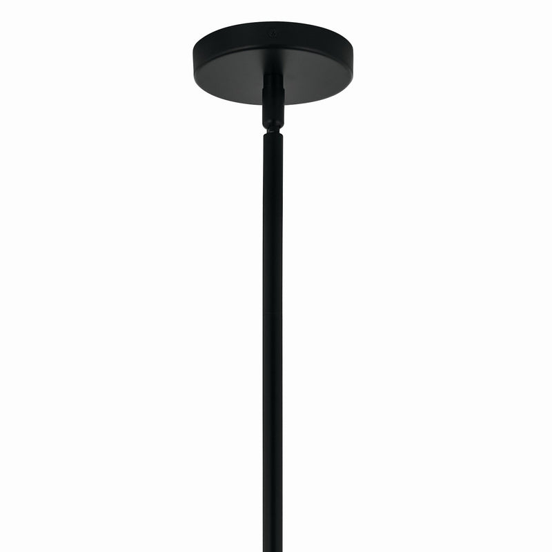 Kichler 52702BKCLR 16 Light Chandelier Convertible, Black