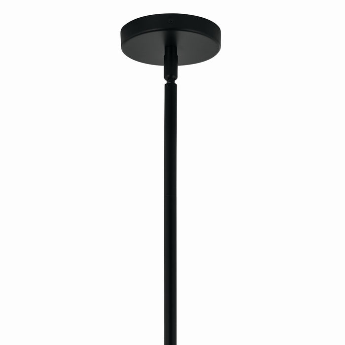 Kichler 52702BKCLR 16 Light Chandelier Convertible, Black
