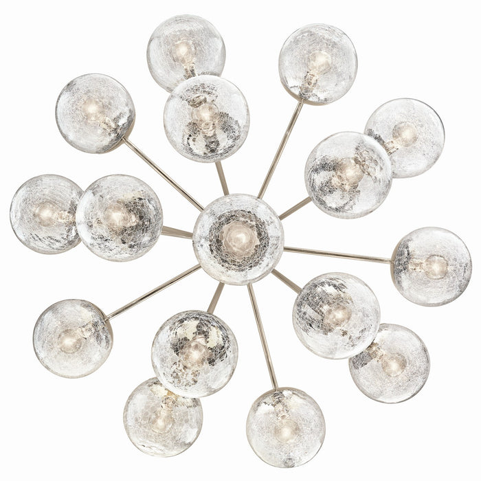 Kichler 52702PN 16 Light Chandelier Convertible, Polished Nickel