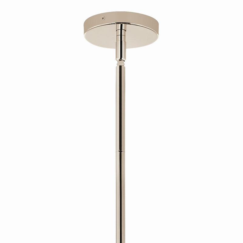 Kichler 52702PNCLR 16 Light Chandelier Convertible, Polished Nickel