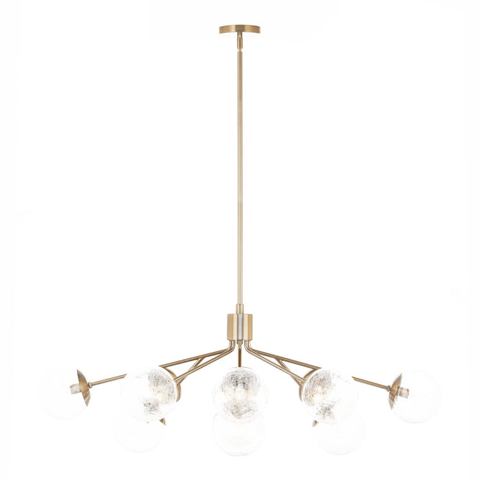Kichler 52703CPZ 12 Light Linear Chandelier Convertible, Champagne Bronze