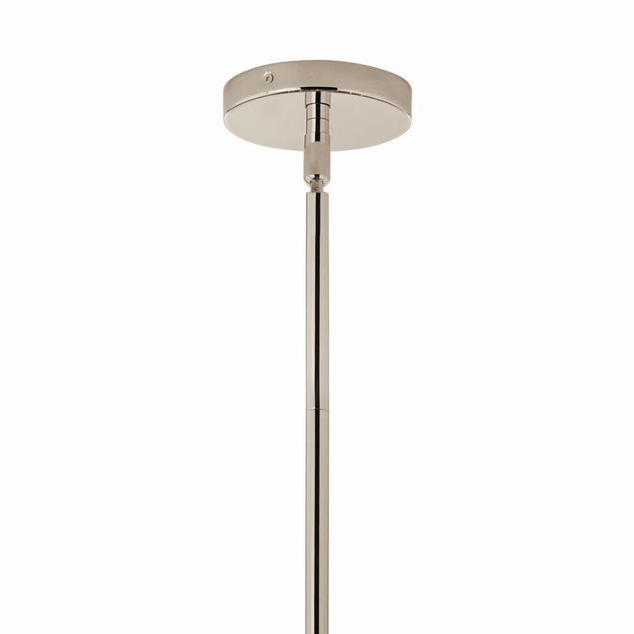 Kichler 52703PN 12 Light Linear Chandelier Convertible, Polished Nickel