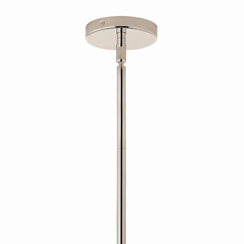 Kichler 52703PNCLR 12 Light Linear Chandelier Convertible, Polished Nickel