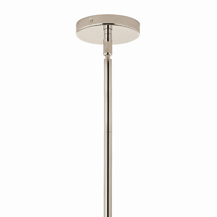 Kichler 52703PNCLR 12 Light Linear Chandelier Convertible, Polished Nickel