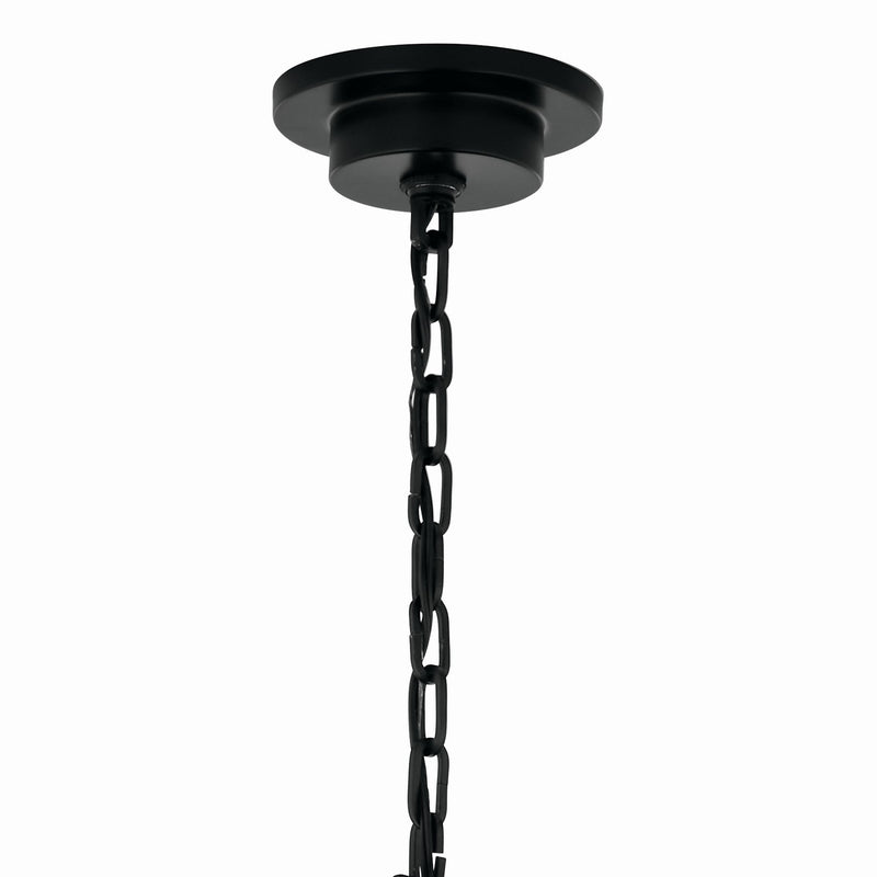 Kichler 52705BK Six Light Chandelier, Black