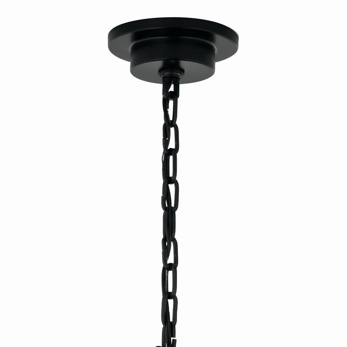 Kichler 52705BK Six Light Chandelier, Black