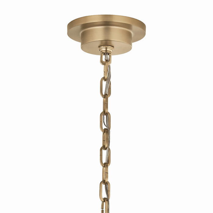 Kichler 52705CPZ Six Light Chandelier, Champagne Bronze