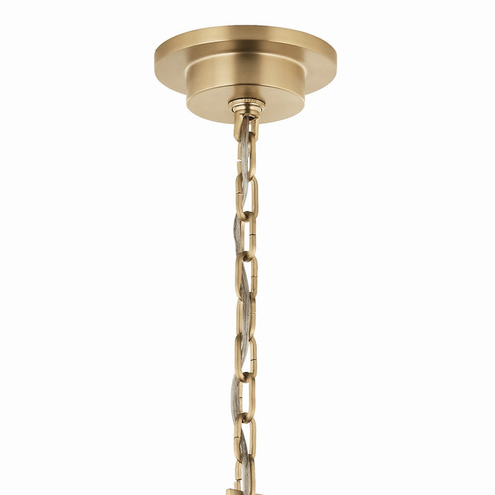 Kichler 52706CPZ Eight Light Chandelier, Champagne Bronze