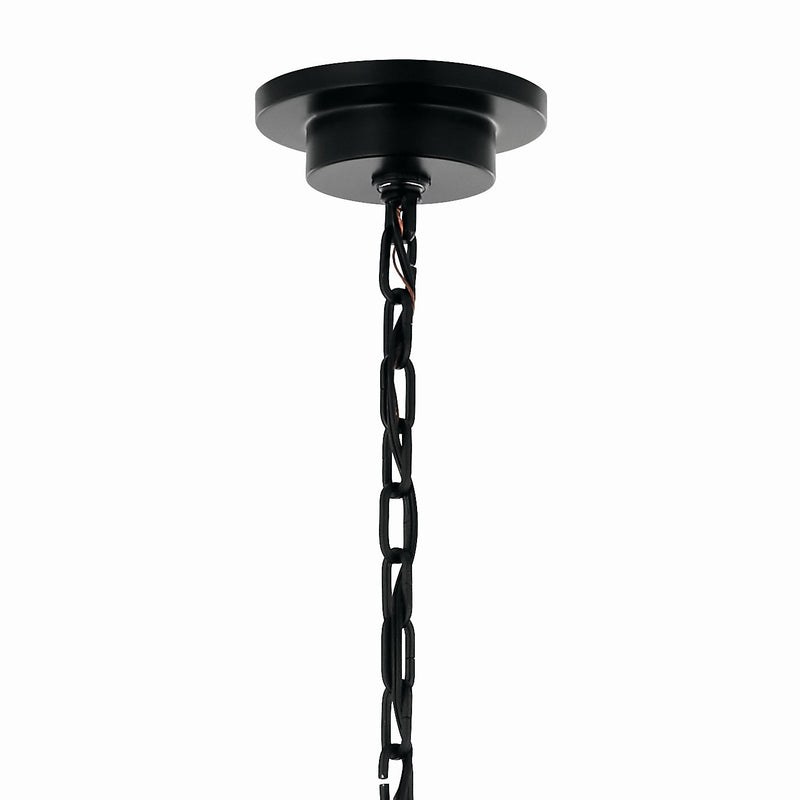 Kichler 52707BK Ten Light Chandelier, Black