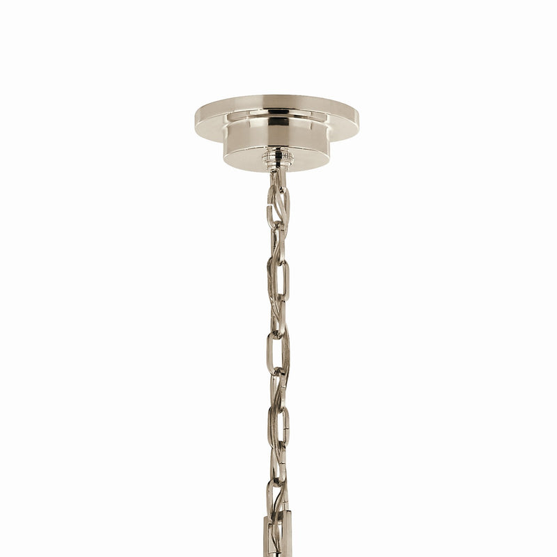 Kichler 52707PN Ten Light Chandelier, Polished Nickel