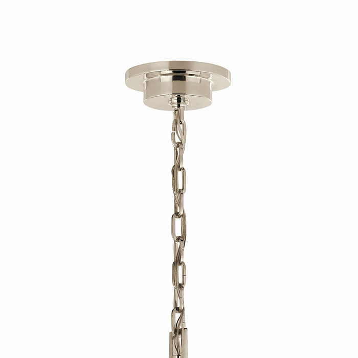 Kichler 52707PN Ten Light Chandelier, Polished Nickel