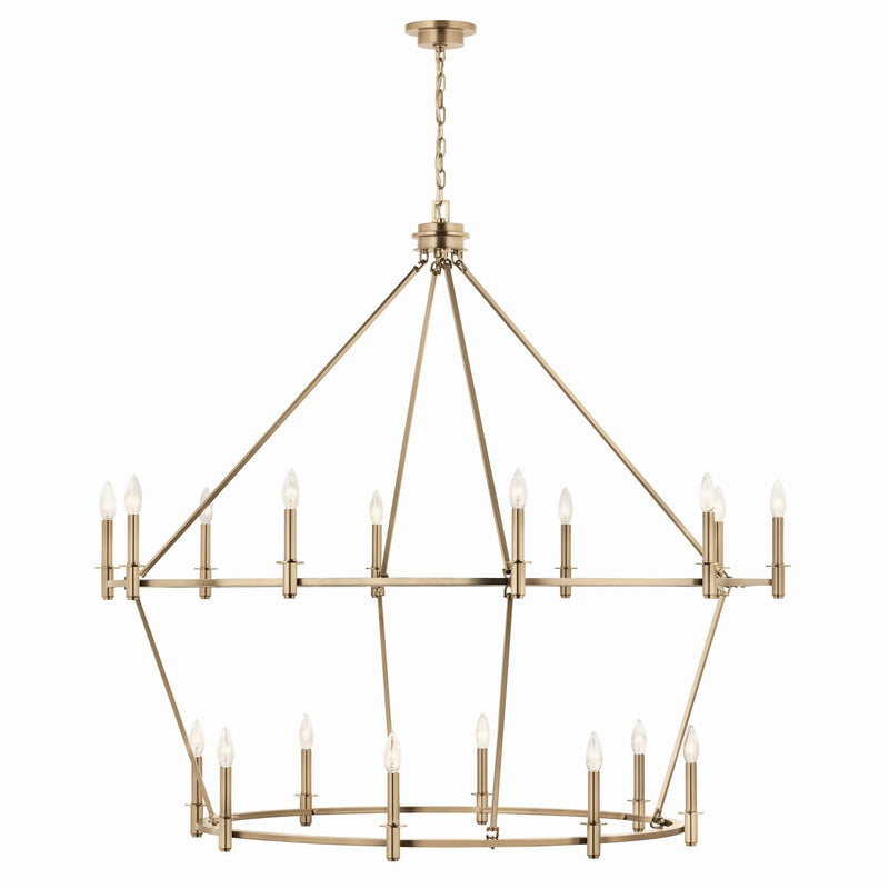Kichler 52708CPZ 18 Light Chandelier, Champagne Bronze