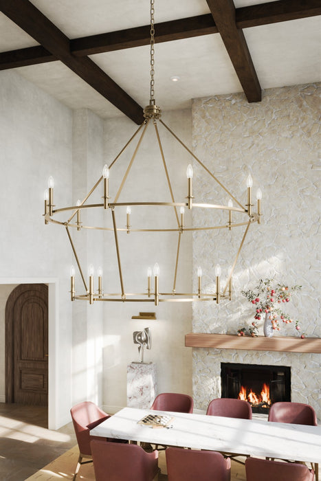 Kichler 52708CPZ 18 Light Chandelier, Champagne Bronze
