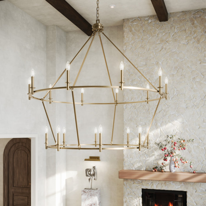 Kichler 52708CPZ 18 Light Chandelier, Champagne Bronze