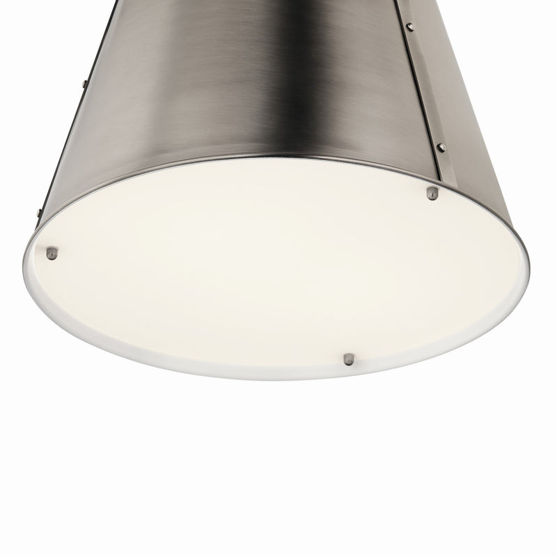 Kichler 52710CLP One Light Pendant, Classic Pewter