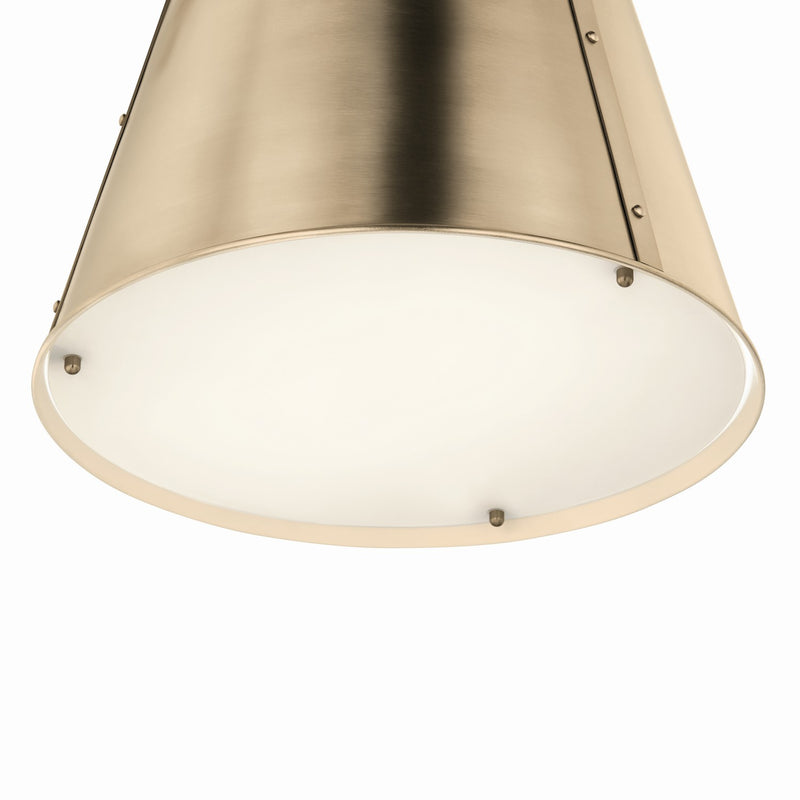 Kichler 52710CPZ One Light Pendant, Champagne Bronze