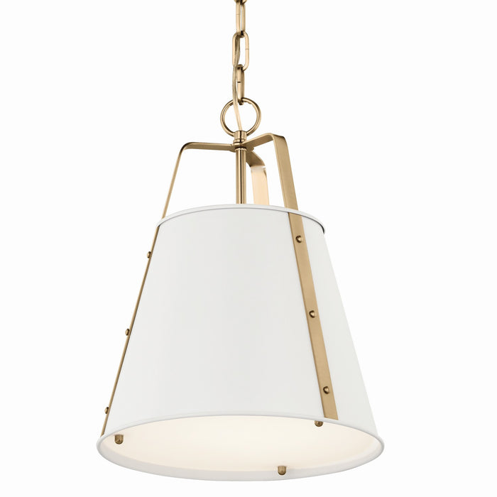 Kichler 52710WH One Light Pendant, White