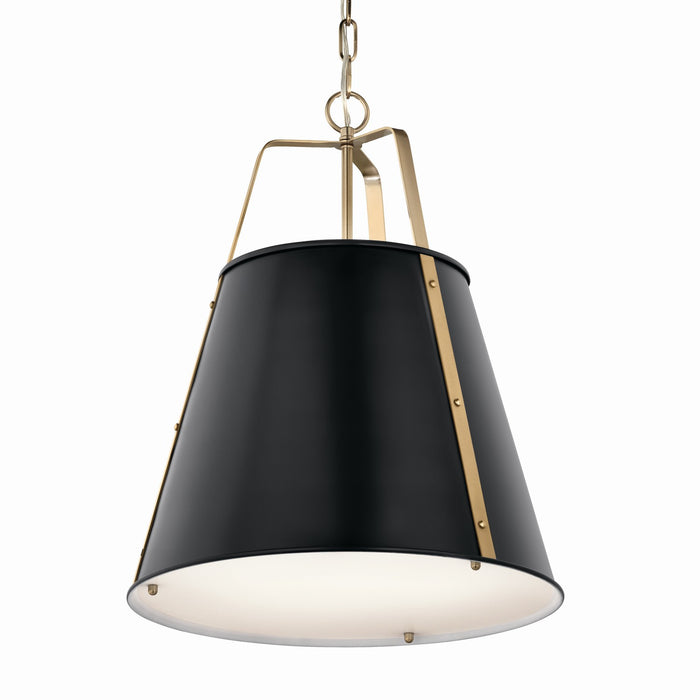 Kichler 52711BK Two Light Pendant, Black