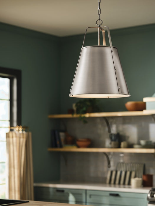 Kichler 52711CLP Two Light Pendant, Classic Pewter