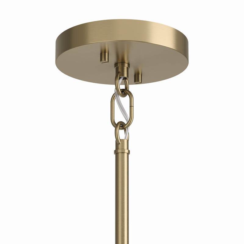 Kichler 52716CPZ Four Light Chandelier/Semi Flush Mount, Champagne Bronze