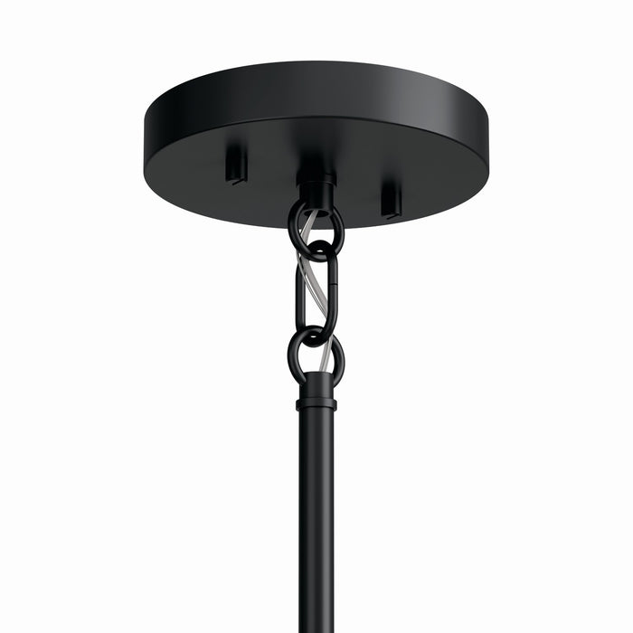 Kichler 52717BK Five Light Chandelier, Black