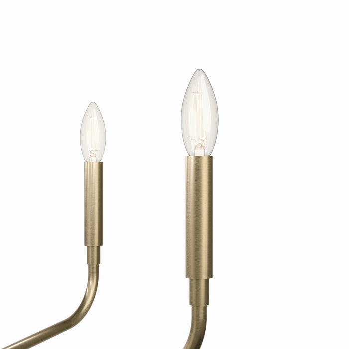 Kichler 52717CPZ Five Light Chandelier, Champagne Bronze