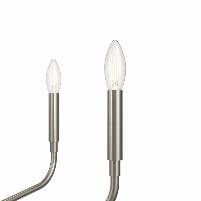 Kichler 52717NI Five Light Chandelier, Brushed Nickel