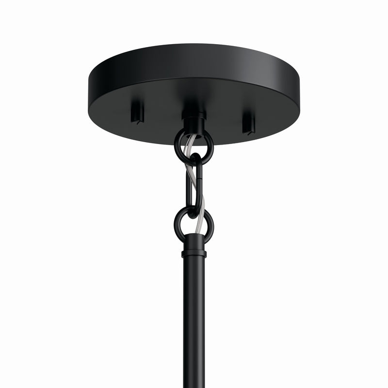 Kichler 52720BK Nine Light Chandelier, Black
