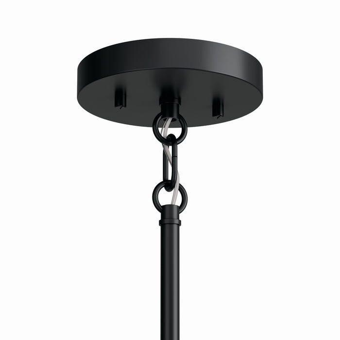 Kichler 52720BK Nine Light Chandelier, Black