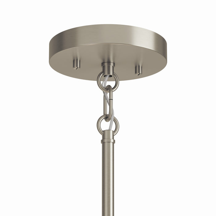 Kichler 52720NI Nine Light Chandelier, Brushed Nickel