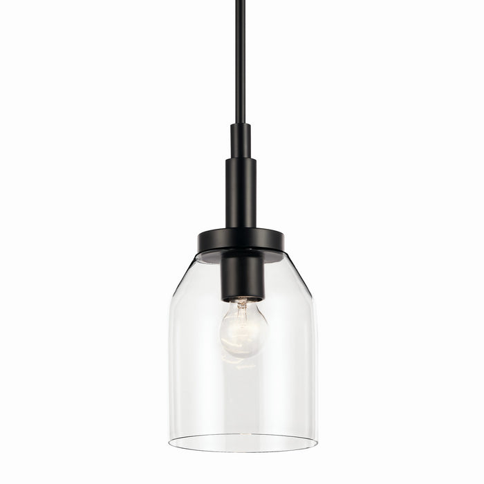 Kichler 52725BK One Light Mini Pendant, Black