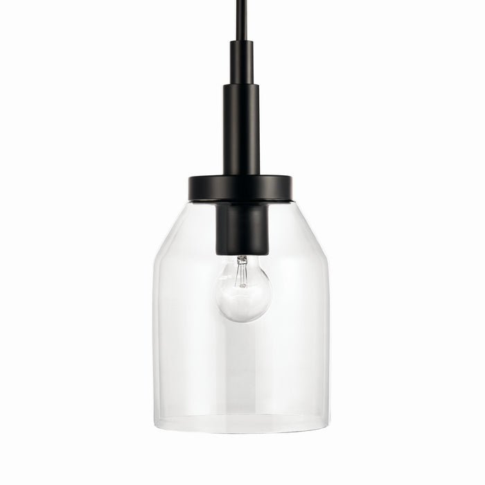 Kichler 52725BK One Light Mini Pendant, Black