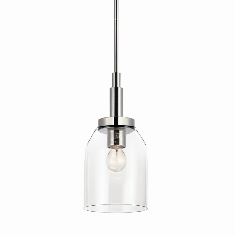 Kichler 52725CH One Light Mini Pendant, Chrome