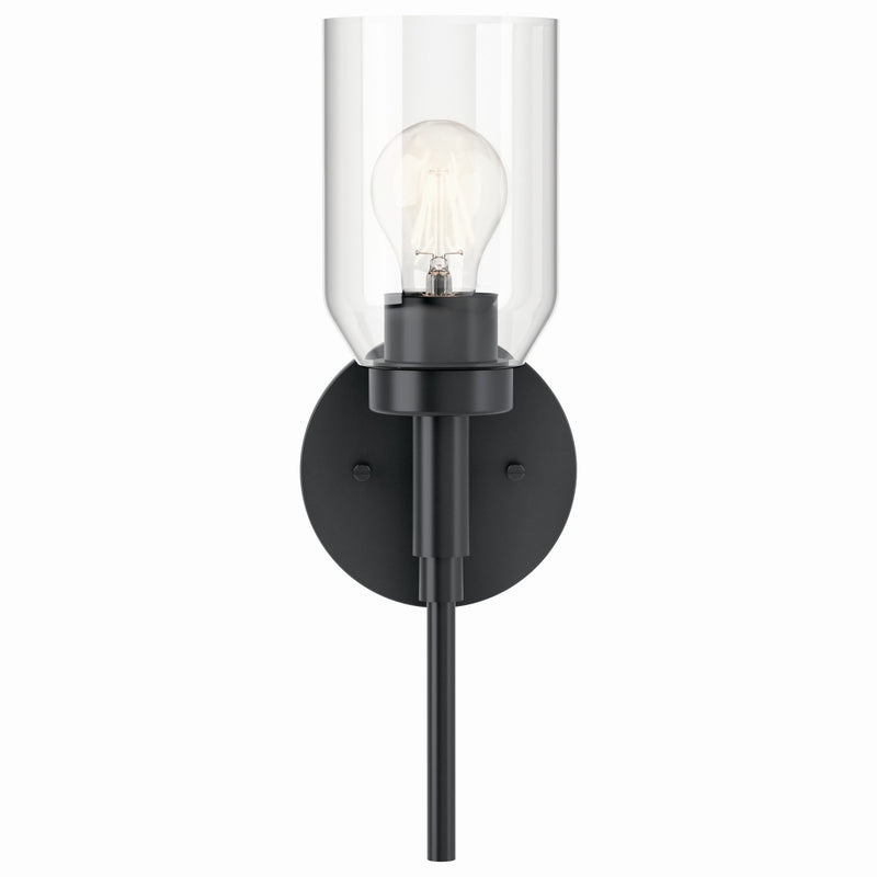 Kichler 55183BK One Light Wall Sconce, Black