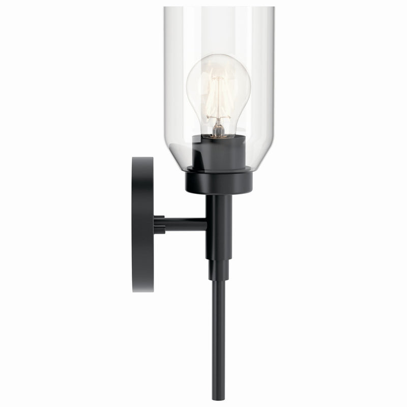 Kichler 55183BK One Light Wall Sconce, Black