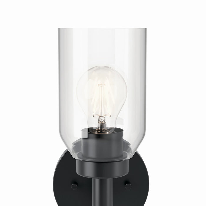 Kichler 55183BK One Light Wall Sconce, Black