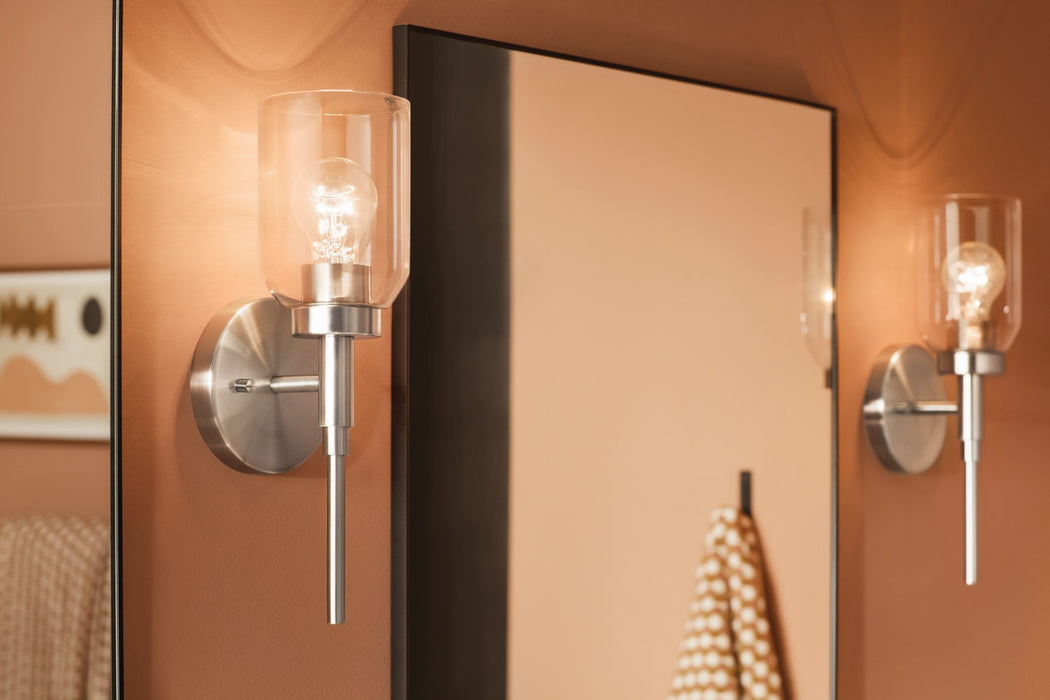 Kichler 55183NI One Light Wall Sconce, Brushed Nickel