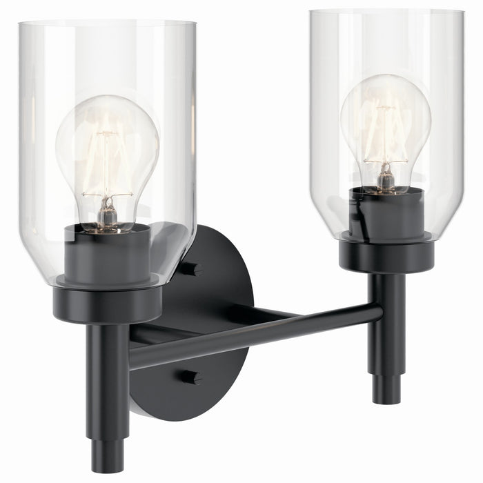 Kichler 55184BK Two Light Vanity, Black