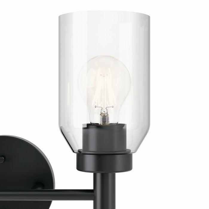 Kichler 55184BK Two Light Vanity, Black
