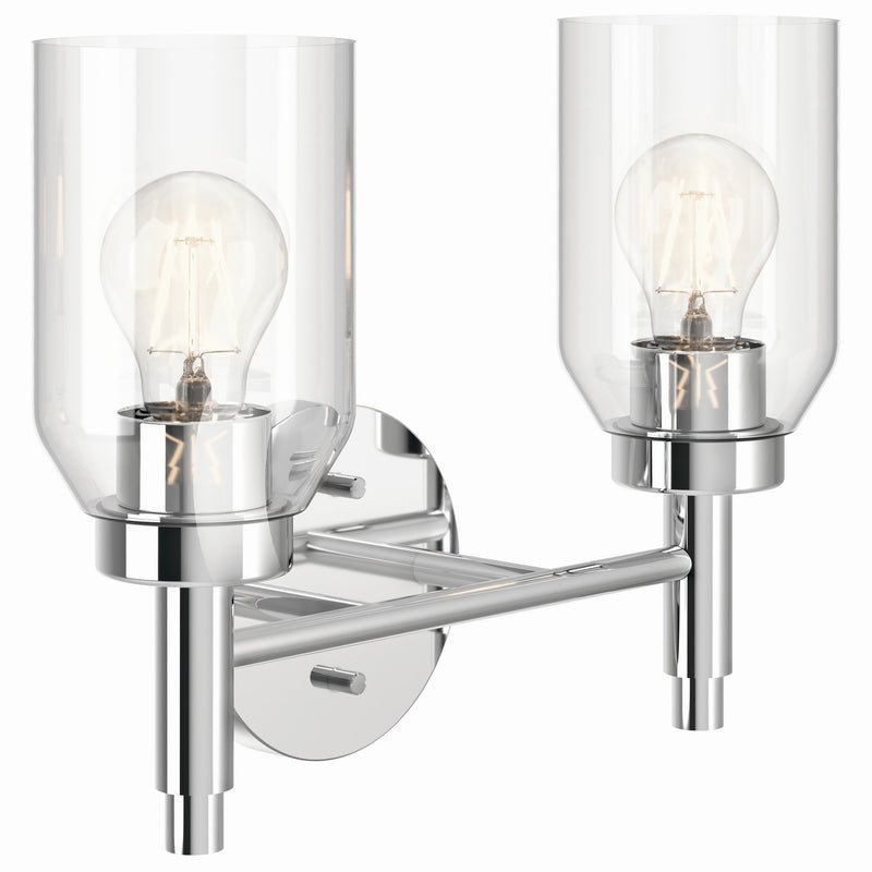 Kichler 55184CH Two Light Vanity, Chrome