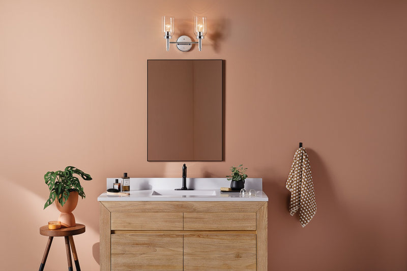 Kichler 55184CH Two Light Vanity, Chrome