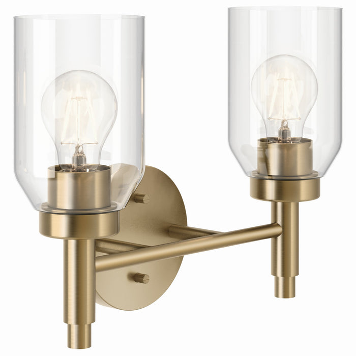 Kichler 55184CPZ Two Light Vanity, Champagne Bronze