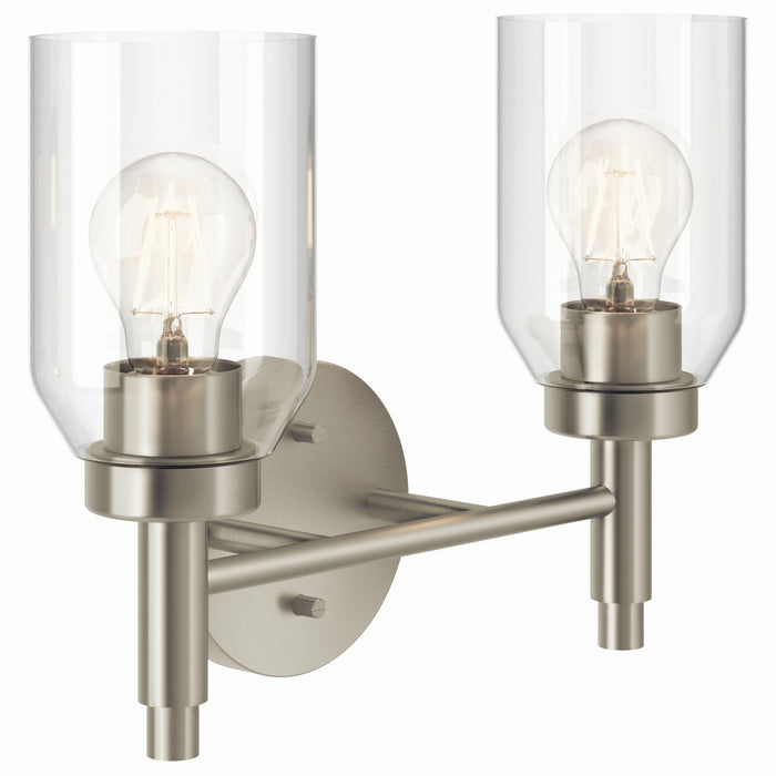 Kichler 55184NI Two Light Vanity, Brushed Nickel