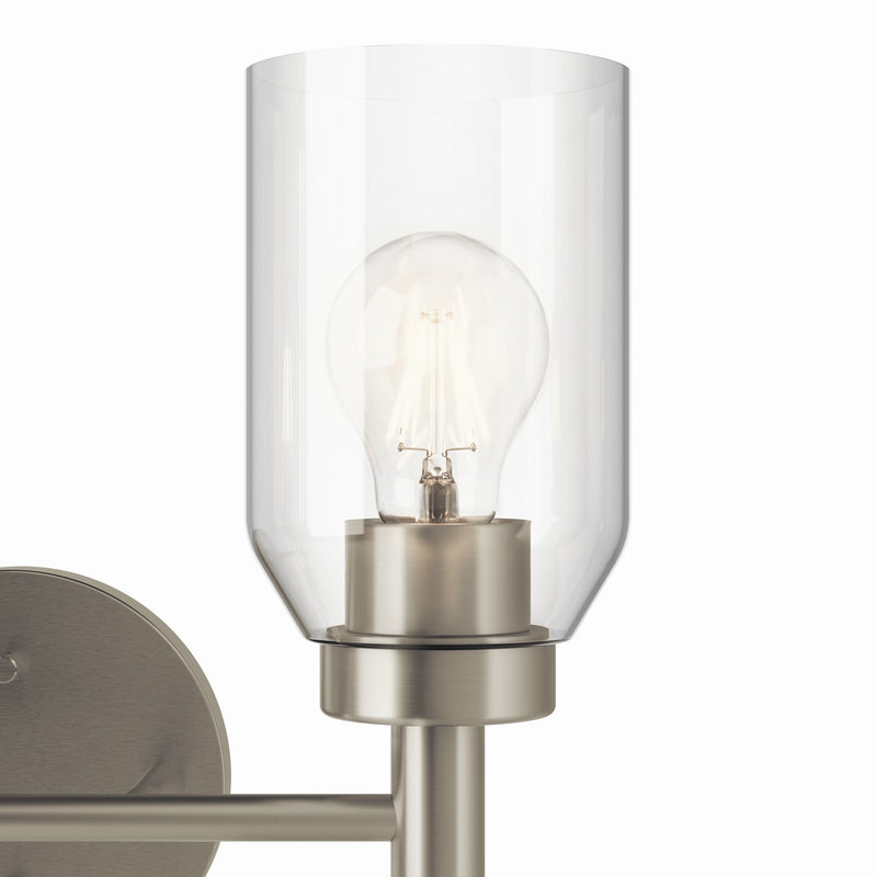 Kichler 55184NI Two Light Vanity, Brushed Nickel